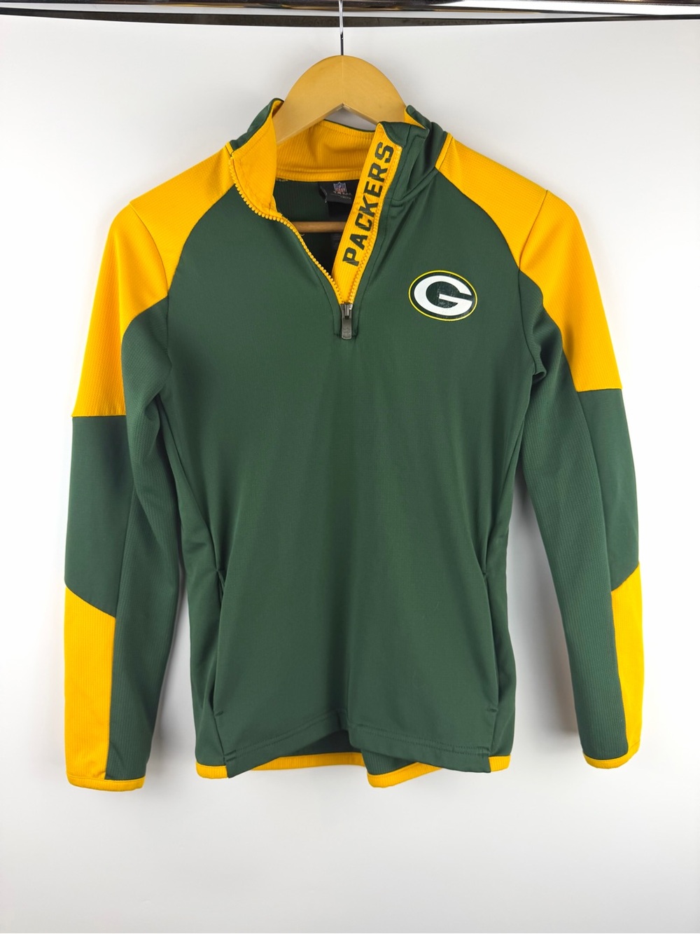 Green & Gold Quarter-Zip Performance Pullover